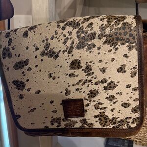 STS Ranchwear Brown and Cream Crossbody Bag